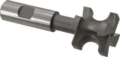 Value Collection - 3/8" Radius, 3/4" Circle Diam, 1-1/2" Cutter Diam, 1-1/2" Cutting Width, Shank Connection, Concave Radius Cutter - 3/4" Shank Diam, 4-3/16" OAL, High Speed Steel, Uncoated, 4 Teeth, Weldon Flat - Exact Tool & Supply
