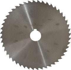 Value Collection - 8" Diam x 3/32" Blade Thickness x 1-1/4" Arbor Hole Diam, 48 Tooth Slitting and Slotting Saw - Arbor Connection, Right Hand, Uncoated, High Speed Steel, Concave Ground, Contains Keyway - Exact Tool & Supply