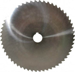 Value Collection - 10" Diam x 3/16" Blade Thickness x 1-1/4" Arbor Hole Diam, 56 Tooth Slitting and Slotting Saw - Arbor Connection, Right Hand, Uncoated, High Speed Steel, Concave Ground, Contains Keyway - Exact Tool & Supply
