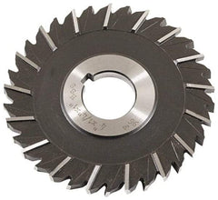 Keo - 4" Blade Diam x 1/4" Blade Thickness, 1" Hole, 32 Teeth, High Speed Steel Side Chip Saw - Staggered Tooth, Arbor Connection, Right Hand Cut, Uncoated - Exact Tool & Supply