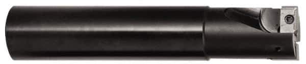 Tungaloy - 20mm Cut Diam, 3/4" Shank Diam, 3.281" OAL, Indexable Square Shoulder Centercutting End Mill - XXMU 10 Inserts, Weldon Shank, 90° Lead Angle, Series Jetmill Multi X - Exact Tool & Supply
