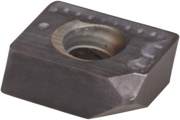 Tungaloy - XXMU08T204 MJ Grade AH120 Carbide Milling Insert - 2.78mm Thick, 0.4mm Corner Radius - Exact Tool & Supply
