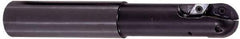 Tungaloy - 3/4" Cut Diam, 1.142" Max Depth of Cut, 1" Shank Diam, 6.03" OAL, Indexable Ball Nose End Mill - 1-1/4" Head Length, Straight Shank, EBP Toolholder, ZPET 075 Insert - Exact Tool & Supply