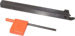Tungaloy - JCGWS, Right Hand Cut, 0.787" Max Workpc Diam, JCGN 200F Insert, Indexable Cutoff Toolholder - 10mm Max Depth of Cut, 0.394" Shank Width, 0.394" Shank Height, 4.92" OAL - Exact Tool & Supply