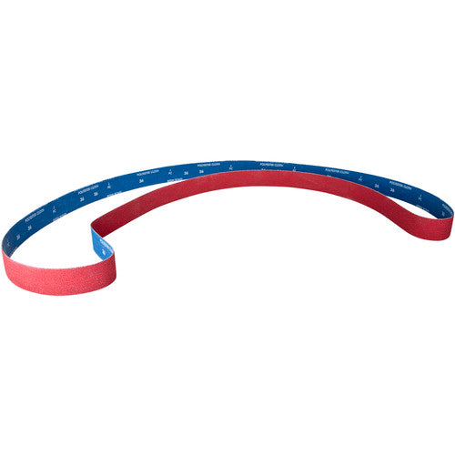 2 × 132″ SG Cloth Narrow Backstand Belt 80 Grit R981 Ceramic Alumina - Exact Tool & Supply