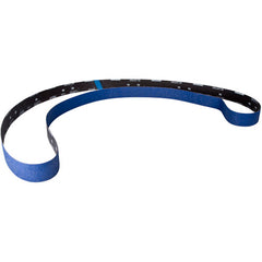 2 × 132″ BlueFire Cloth Narrow Backstand Belt 36 Grit R884P Zirconia Alumina - Exact Tool & Supply