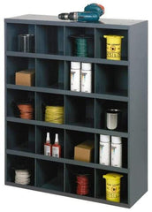 Durham - 20 Drawer, 20 Compartment, Small Parts Large Opening Storage Bin - 12" Deep x 33-3/4" Wide x 42" High - Exact Tool & Supply