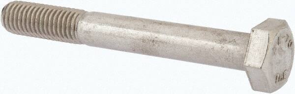 Value Collection - M10x1.50mm Metric Coarse, 80mm Length Under Head Hex Head Cap Screw - Partially Threaded, Grade 316 & Austenitic A4 Stainless Steel, Uncoated, 17mm Hex - Exact Tool & Supply