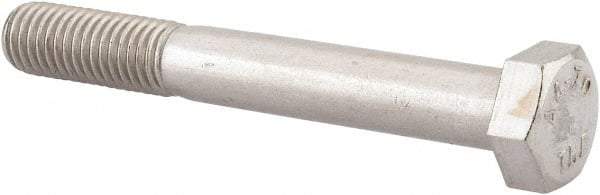 Value Collection - M12x1.75mm Metric Coarse, 90mm Length Under Head Hex Head Cap Screw - Partially Threaded, Grade 316 & Austenitic A4 Stainless Steel, Uncoated, 19mm Hex - Exact Tool & Supply