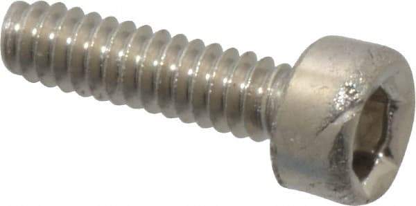 Value Collection - M1.6x0.35 Metric Coarse Hex Socket Drive, Socket Cap Screw - Grade 18-8 & Austenitic A2 Stainless Steel, Uncoated, Fully Threaded, 6mm Length Under Head - Exact Tool & Supply