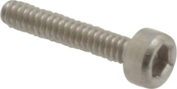 Value Collection - M1.6x0.35 Metric Coarse Hex Socket Drive, Socket Cap Screw - Grade 18-8 & Austenitic A2 Stainless Steel, Uncoated, Fully Threaded, 8mm Length Under Head - Exact Tool & Supply