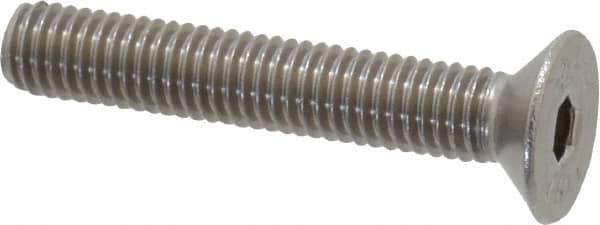 Value Collection - M5x0.80 Metric Coarse Hex Socket Drive, 90° Flat Screw - Grade 18-8 & Austenitic A2 Stainless Steel, Partially Threaded, 30mm OAL - Exact Tool & Supply