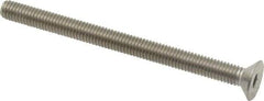 Value Collection - M6x1.00 Metric Coarse Hex Socket Drive, 90° Flat Screw - Grade 18-8 & Austenitic A2 Stainless Steel, Partially Threaded, 80mm OAL - Exact Tool & Supply