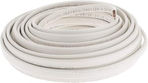 Southwire - NM-B, 14 AWG, 15 Amp, 50' Long, Solid Core, 1 Strand Building Wire - White, PVC Insulation - Exact Tool & Supply