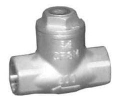 Sharpe Valves - 3" Stainless Steel Check Valve - FNPT x FNPT, 200 WOG - Exact Tool & Supply