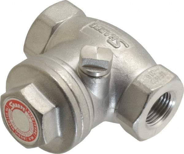 Sharpe Valves - 3/8" Stainless Steel Check Valve - FNPT x FNPT, 200 WOG - Exact Tool & Supply