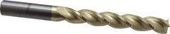 Accupro - 3/4", 5" LOC, 3/4" Shank Diam, 8" OAL, 3 Flute, Solid Carbide Square End Mill - Single End, ZrN Finish, Spiral Flute, 37° Helix, Centercutting, Right Hand Cut, Right Hand Flute - Exact Tool & Supply