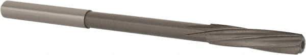 Magafor - 5.19mm Solid Carbide 6 Flute Chucking Reamer - Spiral Flute, 0.197" Straight Shank, 29/32" Flute Length, 3-25/64" OAL - Exact Tool & Supply