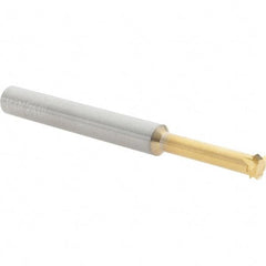 Scientific Cutting Tools - 16 to 48 TPI, Internal/External Single Profile Thread Mill - 5/16" Noml Diam, 0.24" Cut Diam, 1/4" Shank Diam, 4 Flute, 0.153" Neck Diam, 0.8" Neck Length, 2-1/2" OAL, TiN Finish - Exact Tool & Supply