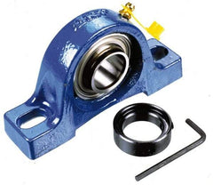 SKF - 5/8" ID, Ball Bearing Pillow Block - 5/8 Inch Shaft, - Exact Tool & Supply