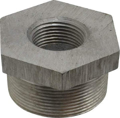 Latrobe Foundry - 2 x 1" Aluminum Pipe Hex Bushing - 150 psi, M x F End Connection, Grade 356-F - Exact Tool & Supply