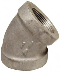 Latrobe Foundry - 3/8" Aluminum Pipe 45° Elbow - 150 psi, F End Connection, Grade 356-F - Exact Tool & Supply