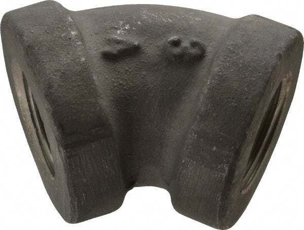 Latrobe Foundry - 3/4" Aluminum Pipe 45° Elbow - 150 psi, F End Connection, Grade 356-F - Exact Tool & Supply