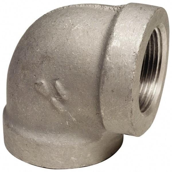 Latrobe Foundry - 4" Aluminum Pipe 90° Elbow - 150 psi, F End Connection, Grade 356-F - Exact Tool & Supply