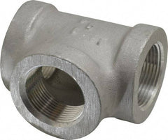 Latrobe Foundry - 1-1/4" Aluminum Pipe Tee - 150 psi, F End Connection, Grade 356-F - Exact Tool & Supply
