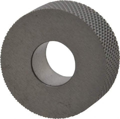 Made in USA - 1-1/4" Diam, 90° Tooth Angle, 20 TPI, Standard (Shape), Form Type High Speed Steel Female Diamond Knurl Wheel - 1/2" Face Width, 1/2" Hole, Circular Pitch, 30° Helix, Bright Finish, Series PH - Exact Tool & Supply
