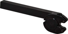 Made in USA - 5 Inch Overall Length x 1 Inch Overall Width, 0.44 Inch Capacity, Right Hand Cut, Scissor and Straddle Type Knurler - 5/16 Inch Diameter, 4-1/2 Inch Shank Length x 1/2 Inch Shank Width x 1/2 Inch Shank Height, Square Shank, BP Series - Exact Tool & Supply