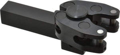 Made in USA - 5 Inch Overall Length x 1-5/8 Inch Overall Width, 0.19 to 1 Inch Capacity, Right Hand Cut, Scissor and Straddle Type Knurler - 3/4 Inch Diameter, 4 Inch Shank Length x 3/4 Inch Shank Width x 3/4 Inch Shank Height, Square Shank, KP Series - Exact Tool & Supply