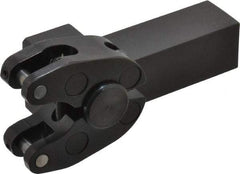 Made in USA - 5 Inch Overall Length x 1-7/8 Inch Overall Width, 0.19 to 1 Inch Capacity, Right Hand Cut, Scissor and Straddle Type Knurler - 3/4 Inch Diameter, 4 Inch Shank Length x 1 Inch Shank Width x 1 Inch Shank Height, Square Shank, KP Series - Exact Tool & Supply