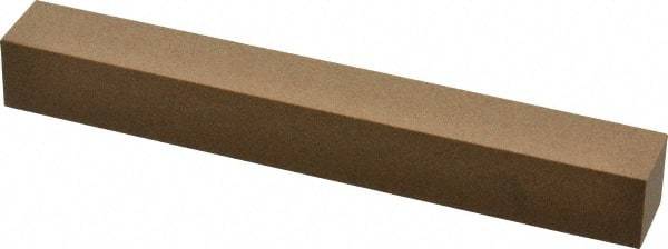 Made in USA - 6" Long x 3/4" Wide x 3/4" Thick, Aluminum Oxide Sharpening Stone - Square, Medium Grade - Exact Tool & Supply
