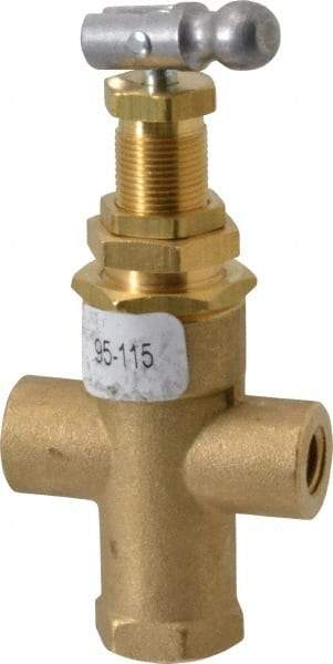 Midwest Control - 95-115 psi Pilot Valve - For Use with Compressed Air Systems, 1.12" Diam x 3.78" High - Exact Tool & Supply