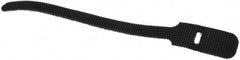SpeedTech - 6" Long Black Nylon & Polyethylene Hook & Loop Strap - 40 Lb Tensile Strength - Exact Tool & Supply