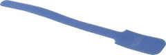 SpeedTech - 6" Long Blue Nylon & Polyethylene Hook & Loop Strap - 40 Lb Tensile Strength - Exact Tool & Supply