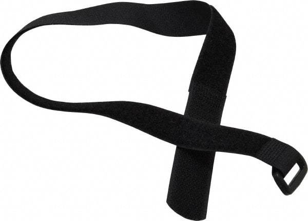 SpeedTech - 18" Long Black Nylon Hook & Loop Strap - 50 Lb Tensile Strength - Exact Tool & Supply
