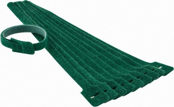SpeedTech - 13" Long Green Nylon & Polyethylene Mountable Cable Tie - 40 Lb Tensile Strength, 3-1/4" Max Bundle Diam - Exact Tool & Supply