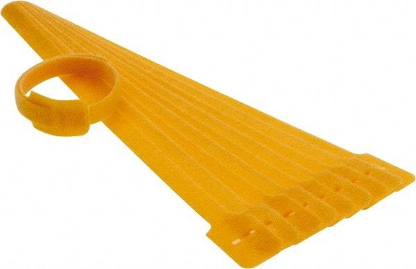 SpeedTech - 13" Long Yellow Nylon & Polyethylene Mountable Cable Tie - 40 Lb Tensile Strength, 3-1/4" Max Bundle Diam - Exact Tool & Supply