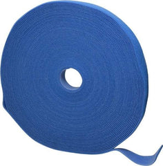 SpeedTech - 75' Long Blue Nylon & Polyethylene Hook & Loop Strap - 50 Lb Tensile Strength - Exact Tool & Supply