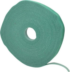 SpeedTech - 75' Long Green Nylon & Polyethylene Hook & Loop Strap - 50 Lb Tensile Strength - Exact Tool & Supply