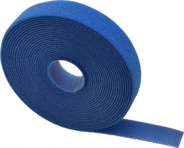 SpeedTech - 15' Long Blue Nylon & Polyethylene Hook & Loop Strap - 50 Lb Tensile Strength - Exact Tool & Supply