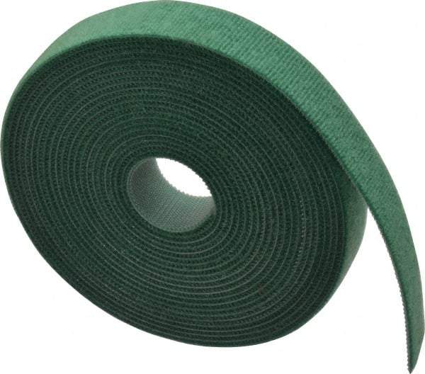 SpeedTech - 15' Long Green Nylon & Polyethylene Hook & Loop Strap - 50 Lb Tensile Strength - Exact Tool & Supply