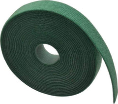 SpeedTech - 15' Long Green Nylon & Polyethylene Hook & Loop Strap - 50 Lb Tensile Strength - Exact Tool & Supply