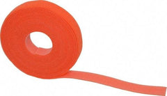 SpeedTech - 15' Long Orange Nylon & Polyethylene Hook & Loop Strap - 50 Lb Tensile Strength - Exact Tool & Supply