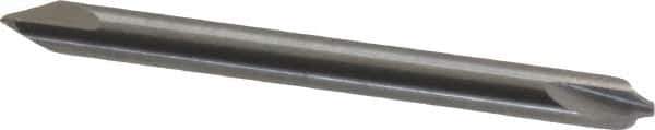 Value Collection - 0.039" Radius, 1/8" Mill Diam, 2 Flute Solid Carbide Corner Rounding End Mill - Double End, Uncoated, 1-1/2" OAL, 1/8" Shank Diam - Exact Tool & Supply