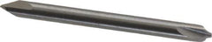 Value Collection - 0.039" Radius, 1/8" Mill Diam, 2 Flute Solid Carbide Corner Rounding End Mill - Double End, Uncoated, 1-1/2" OAL, 1/8" Shank Diam - Exact Tool & Supply