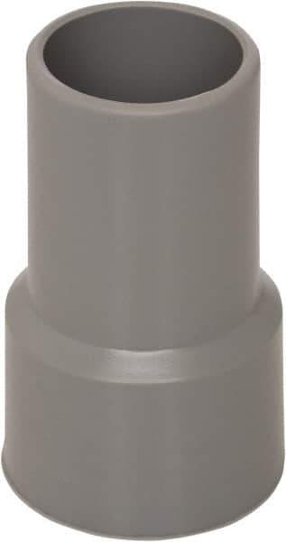 Flexaust - 1-1/2" Screw-On Hose Cuff - PVC, Gray - Exact Tool & Supply