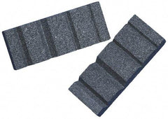 Grier Abrasives - Rectangular, Silicon Carbide, Grooved Dressing Finishing Stick - 3-1/2" Long x 1-3/8" Wide x 9/16" Thick, 3/32" Diam x 1-1/2" Long Shank, Very Coarse Grade - Exact Tool & Supply